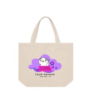 "Hi Emunah! I'm Bitachon"  Tote Bag - Tzair Emunah