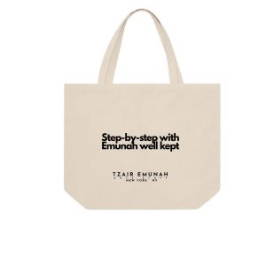 Step-by-step with Emunah well kept Tote Bag - Tzair Emunah