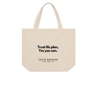 Trust His plan, Yes you can Tote Bag - Tzair Emunah