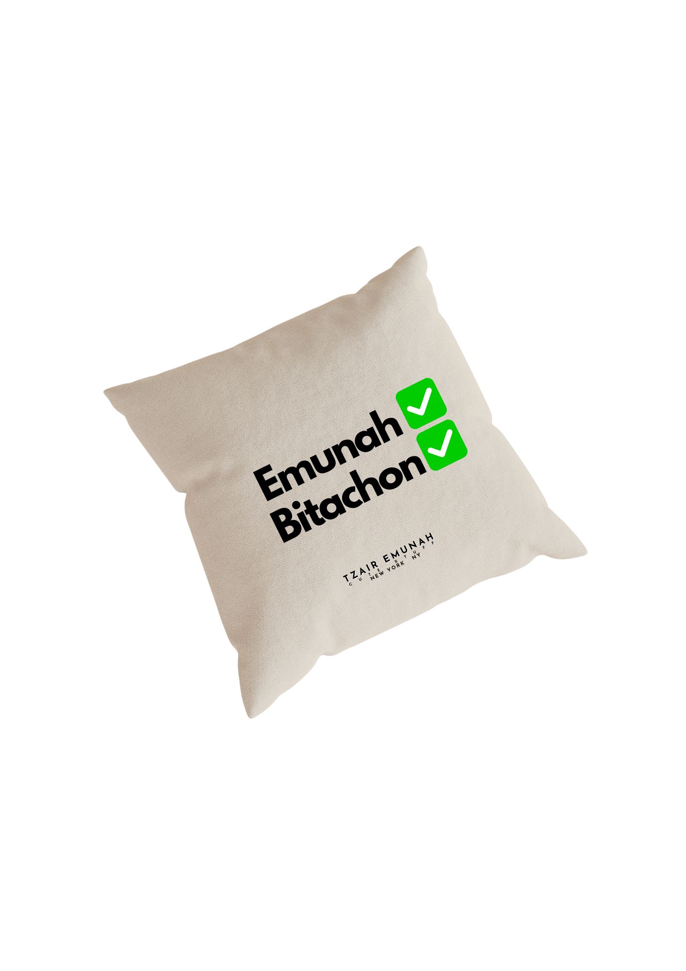 Emunah Bitachon Pillows - Tzair Emunah
